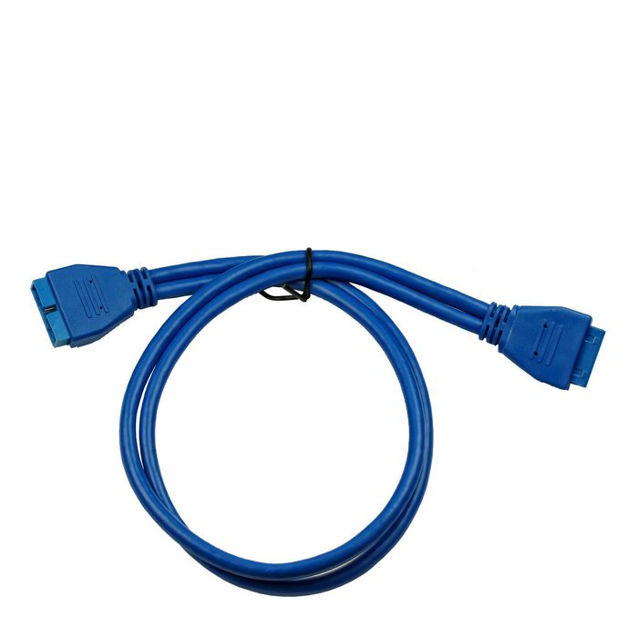 Inter-Tech 0.5M Usb3.0/Usb3.0 Usb Cable Usb 3.2 Gen 1 (3.1 Gen 1) Blue - W128285549