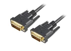 Sharkoon Dvi-D/Dvi-D (24+1), 1 M Dvi Cable Black - W128285624