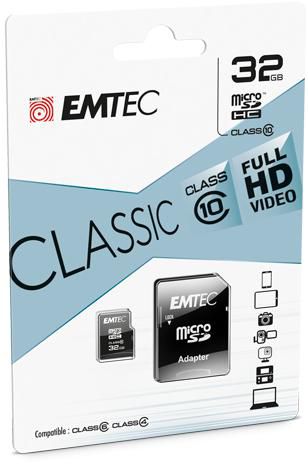 Emtec Memory Card 32 Gb Microsd Class 10 - W128286735