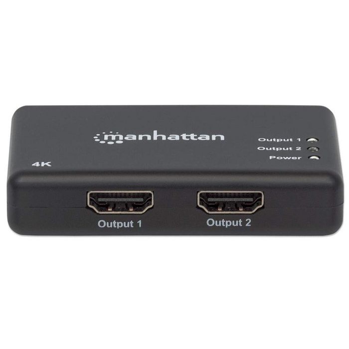 207669, Manhattan HDMI Splitter 2-Port , 4K@30Hz, Displays output from ...