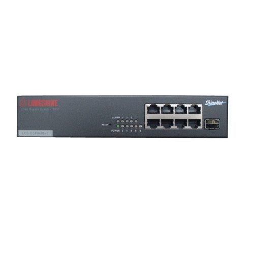 Longshine Network Switch Managed L2 Gigabit Ethernet (10/100/1000) Power Over Ethernet (Poe) Black - W128286843