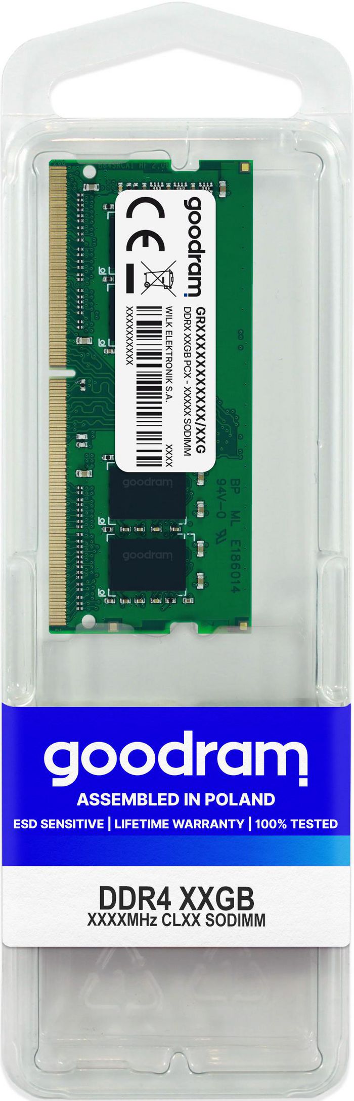 Goodram Memory Module 8 Gb 1 X 8 Gb Ddr4 2400 Mhz - W128286896