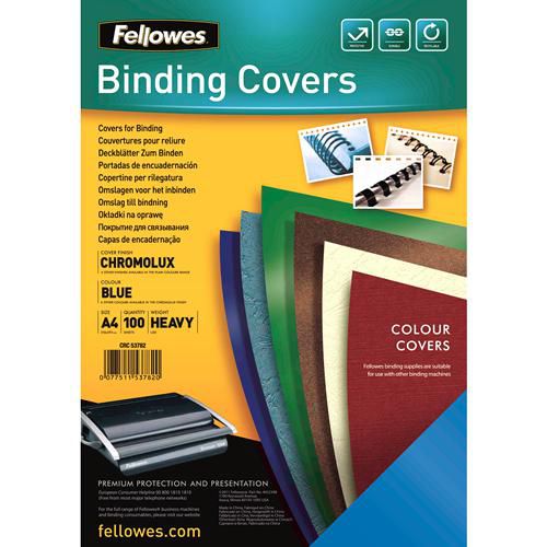 Fellowes Chromolux Gloss Covers Blue A4 - W128287453