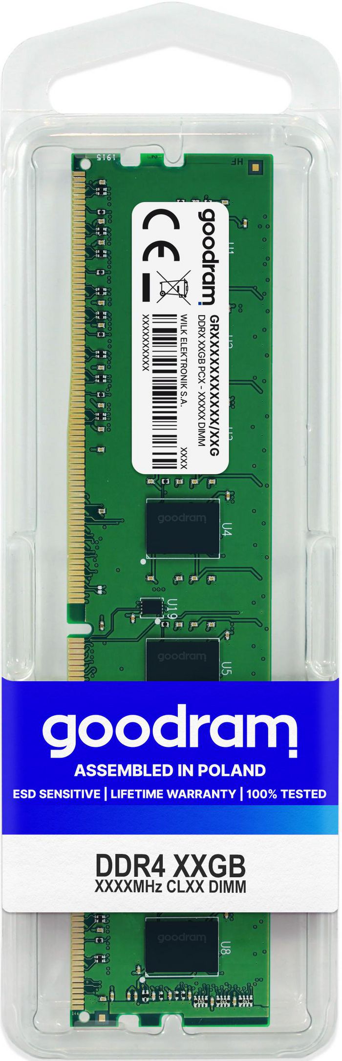 Goodram Memory Module 16 Gb 1 X 16 Gb Ddr4 2400 Mhz - W128287625