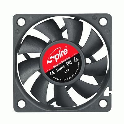 Spire Computer Cooling System Computer Case Fan 6 Cm Black - W128287939