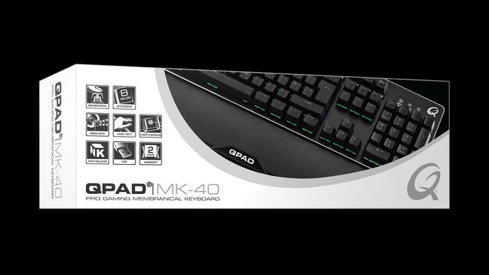 QPAD Mk-40 Keyboard Usb Qwerty Uk English Black - W128288055