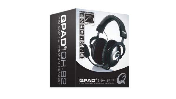 QPAD Qh-92 Headset Wired Head-Band Gaming Black - W128288058