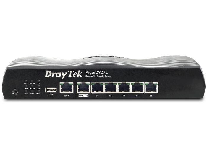 Draytek Vigor 2927L Wireless Router Gigabit Ethernet 4G Black - W128288955