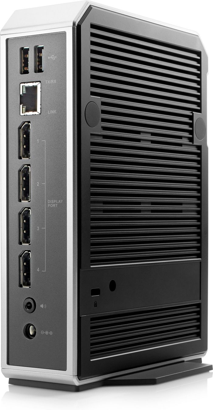HP t310 Quad-Display Zero Client 28.3 oz (802 g) Black, White TERA2140 - W128598549