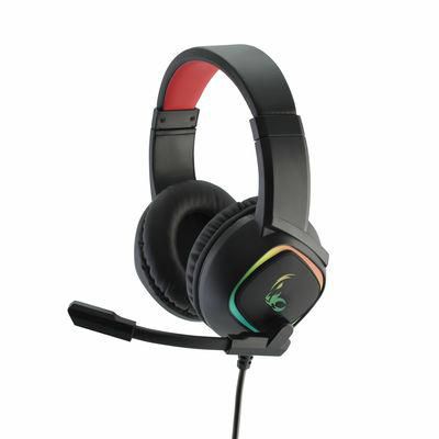 MediaRange Headphones/Headset Wired Head-Band Gaming Black, Red - W128289619
