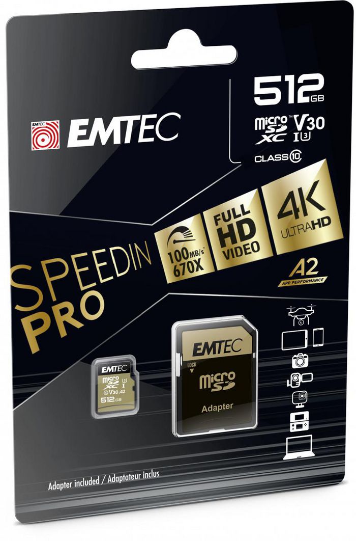 Emtec Memory Card 512 Gb Microsdxc Uhs-I Class 10 - W128289661