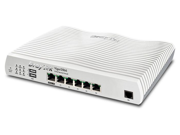 Draytek Vigor 2866: Gfast Modem-Firewall Wired Router Gigabit Ethernet Grey - W128290204