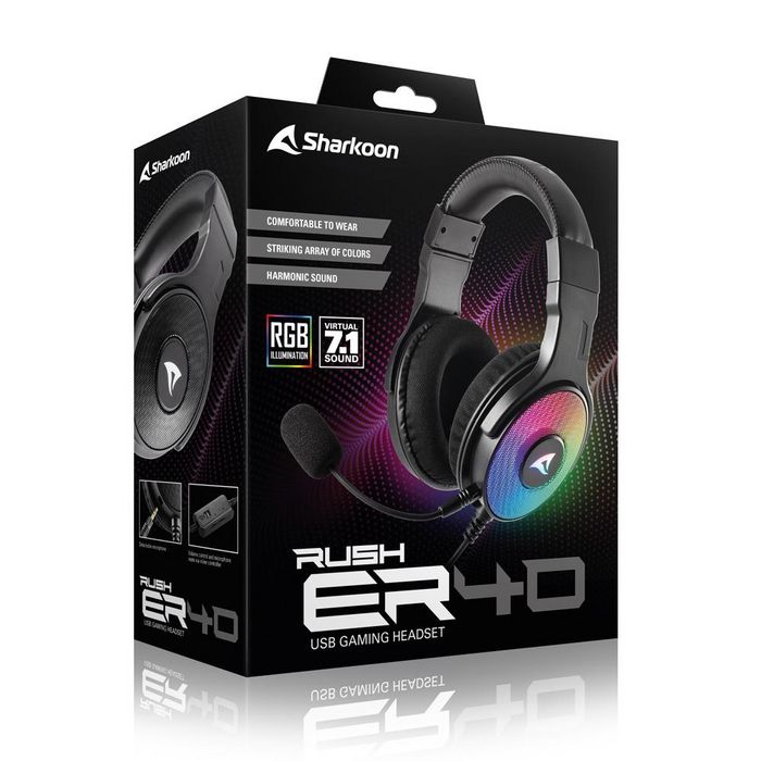 Sharkoon Rush Er40 Headset Wired Head-Band Gaming Black - W128290573