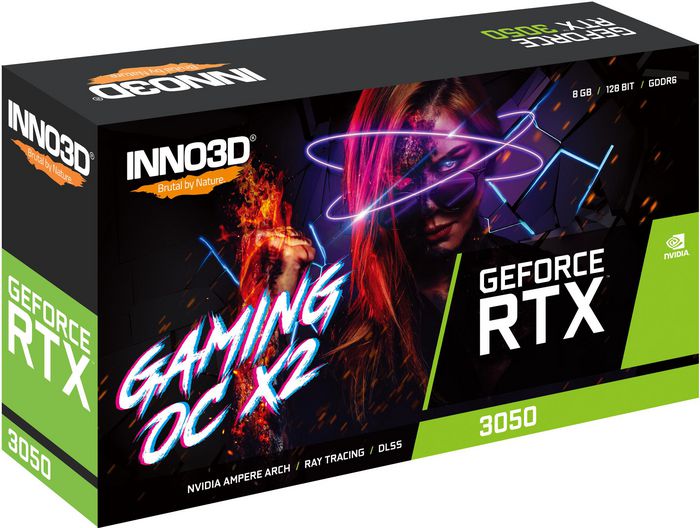 Inno3D Geforce Rtx 3050 Gaming Oc X2 Nvidia 8 Gb Gddr6 - W128290697