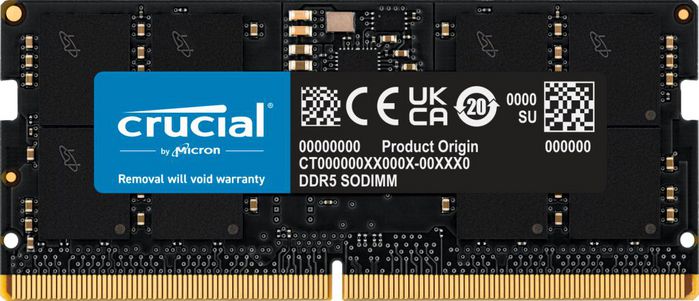 Crucial Memory Module 16 Gb 1 X 16 Gb Ddr5 4800 Mhz - W128290780