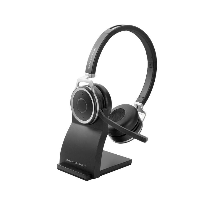 Grandstream Headphones/Headset Wireless Head-Band Office/Call Center Usb Type-A Bluetooth Black, Silver - W128290973