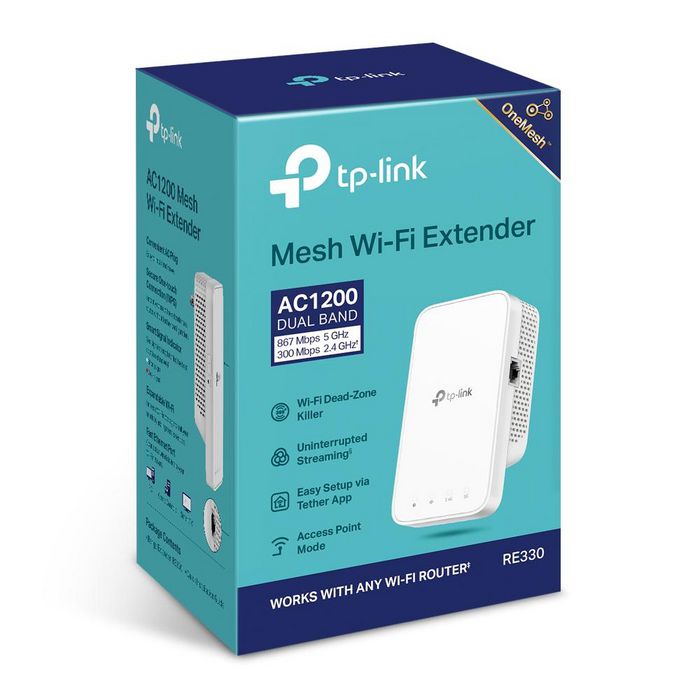 TP-Link Ac1200 Mesh Wi-Fi Extender - W128291132