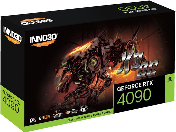Inno3D Geforce Rtx 4090 X3 Oc Nvidia 24 Gb Gddr6X - W128291450