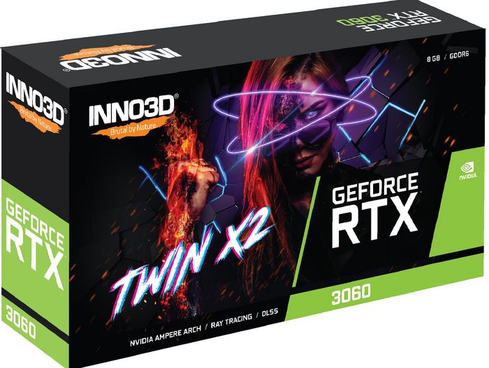 Inno3D Geforce Rtx 3060 Twin X2 Nvidia 8 Gb Gddr6 - W128291578