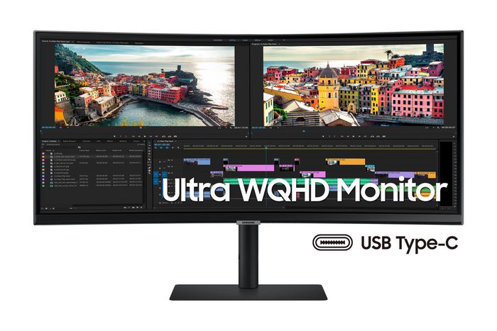 Samsung Computer Monitor 86.4 Cm (34") 3440 X 1440 Pixels Ultrawide Quad Hd Black - W128291616