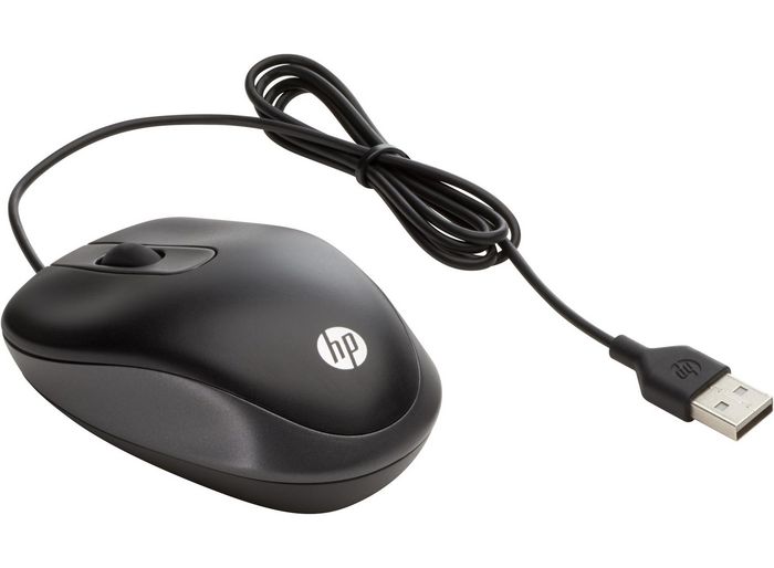 HP USB Travel Mouse souris Ambidextre USB Type-A Optique 1000 DPI - W128296878
