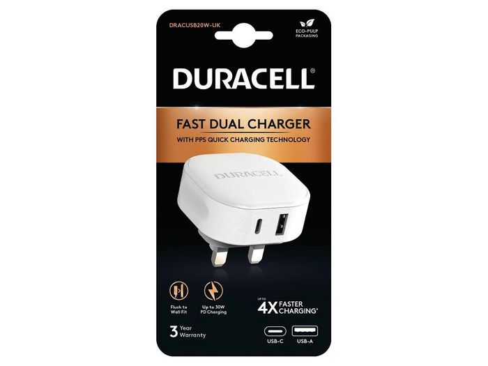 Duracell Mobile Device Charger White - W128297300