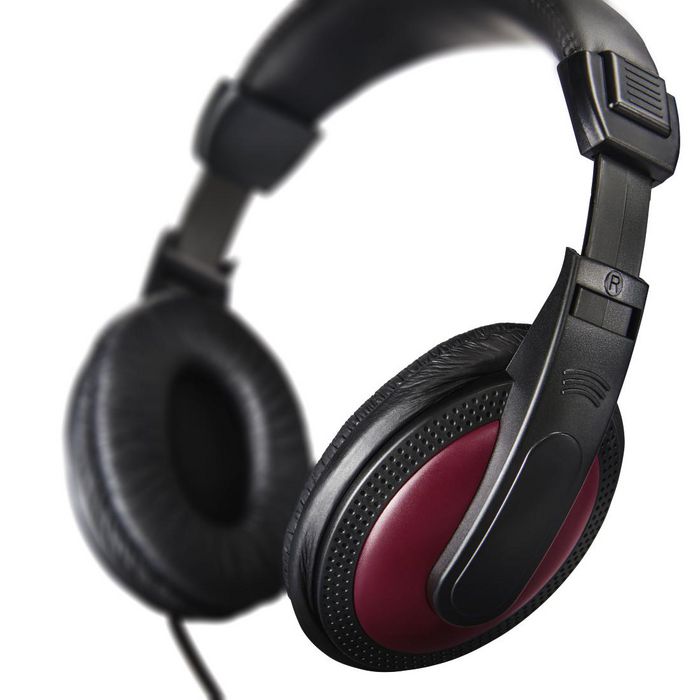 Hama Basic4Music Headphones Wired Head-Band Music Black, Red - W128280052