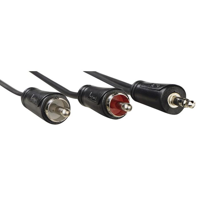 Hama Audio Cable 1.5 M 3.5Mm 2 X Rca Black - W128282944