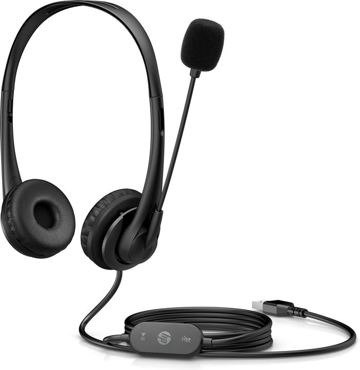 HP Stereo Usb Headset G2 Wired Head-Band Office/Call Center Black - W128278647