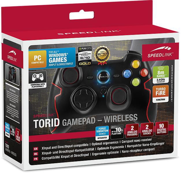 Speed-Link Torid Black Rf Gamepad Analogue Pc, Playstation 3 - W128298557