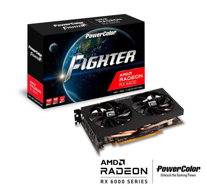 PowerColor Graphics Card Amd Radeon Rx 6600 8 Gb Gddr6 - W128299406
