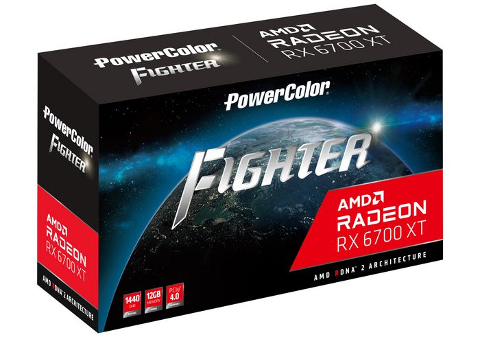 PowerColor Graphics Card Amd Radeon Rx 6700 Xt 12 Gb Gddr6 - W128299099