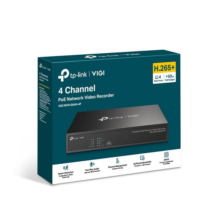 TP-Link Vigi 4 Channel Poe+ Network Video Recorder - W128303026