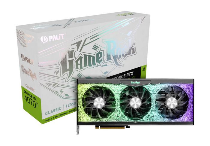 Palit Geforce Rtx™ 4070 Ti Gamerock Classic Nvidia Geforce Rtx 4070 Ti 12 Gb Gddr6X - W128303051