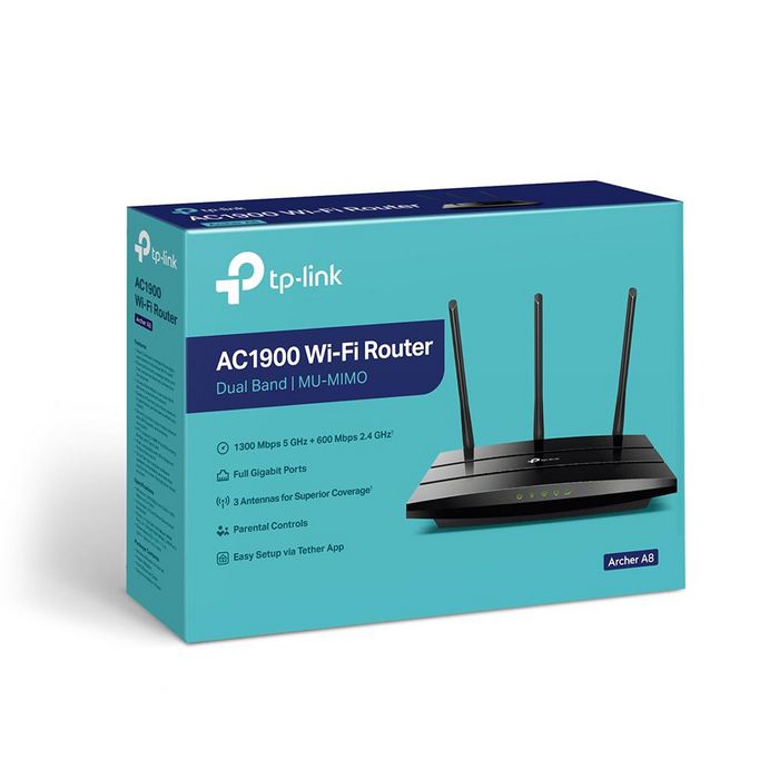 TP-Link Wireless Router Gigabit Ethernet Dual-Band (2.4 Ghz / 5 Ghz) Black - W128303056