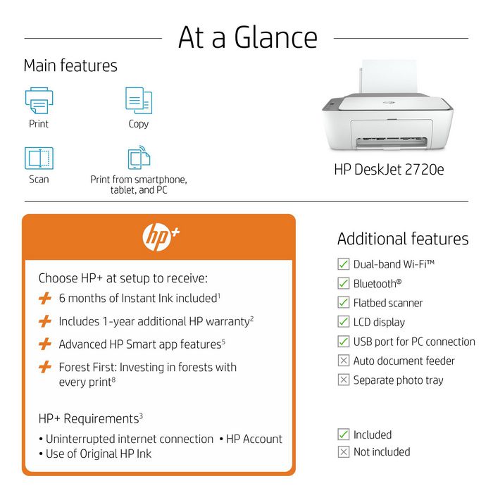 Buy your HP DeskJet 2720e Thermal inkjet A4 4800