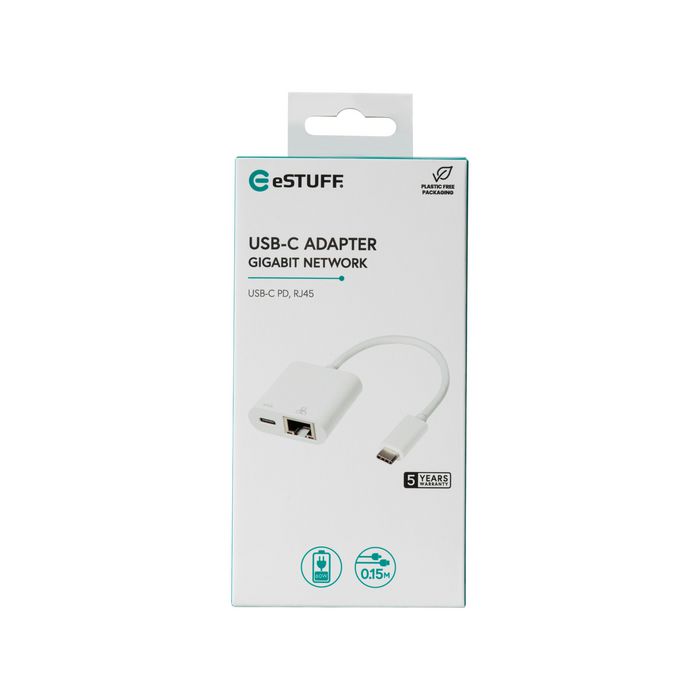 eSTUFF USB-C LAN Charging Hub - W125049224