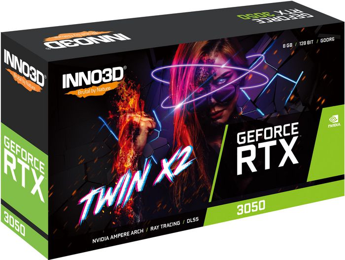 Inno3D Geforce Rtx 3050 Twin X2 Nvidia 8 Gb Gddr6 - W128309392