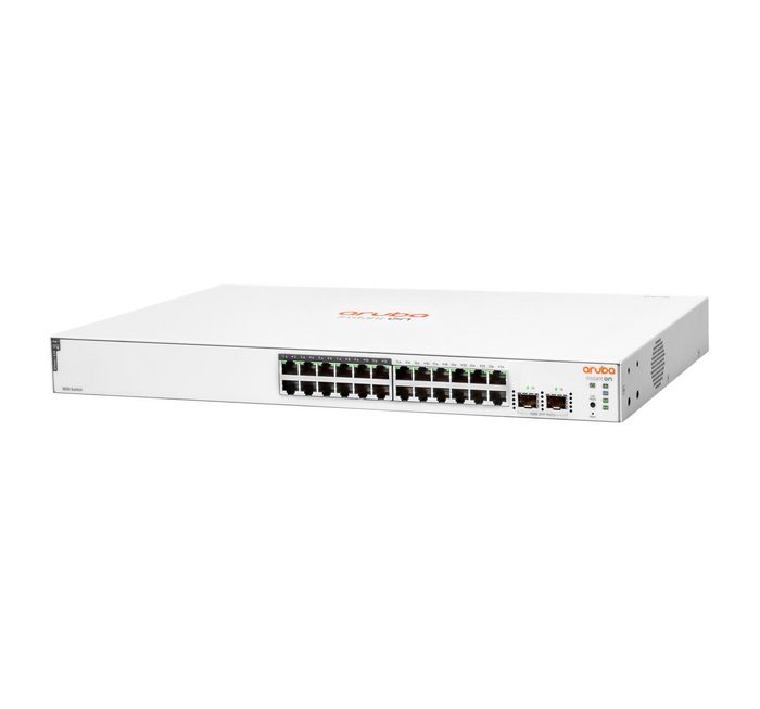 Hewlett Packard Enterprise Aruba Instant On 1830 24G 12P Class4 Poe 2Sfp 195W Managed L2 Gigabit Ethernet (10/100/1000) Power Over Ethernet (Poe) 1U - W128309373