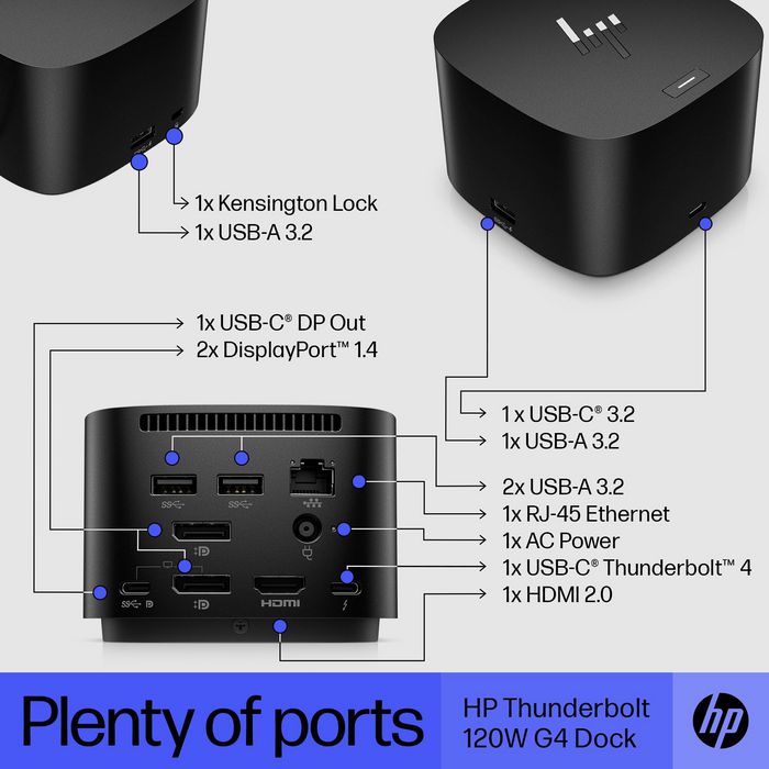 4j0a2et Hp Thunderbolt Dock 120w G4 Eet