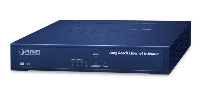 Planet 4-Port 10/100TX + 1-Port UTP/BNC Long Reach Ethernet Extender - W128312455
