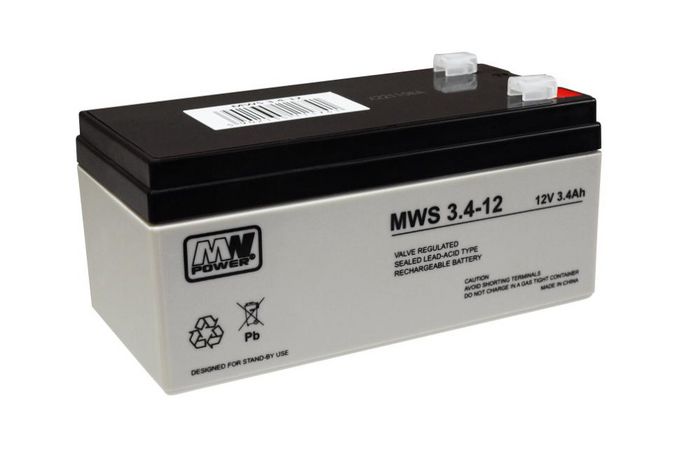 MW Power STANDARD LEAD ACID BATTERY 12V 3.2Ah - 134x 66x60MM - W128316428