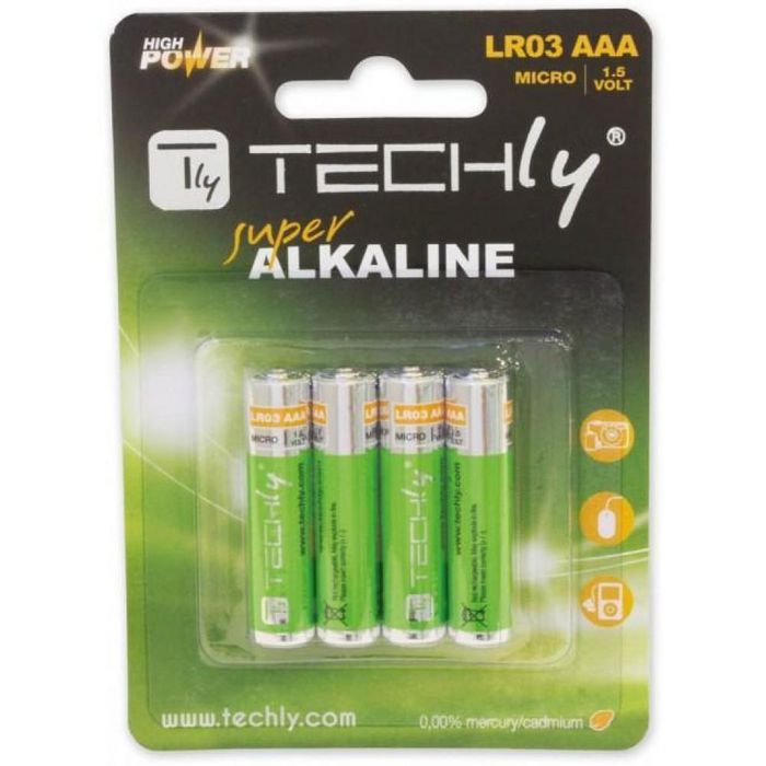 Techly ALKALINE AAA LR03 - 4pcs. - W128318764
