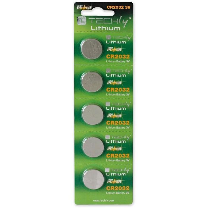 Techly LITHIUM CR2032 - 5 - Pack - W128318781