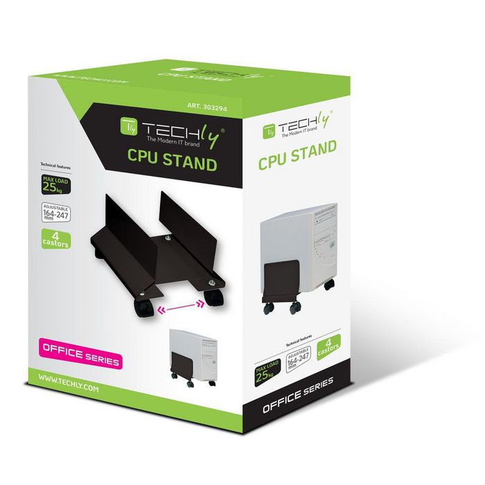 Techly CPU STAND SOLID STEEL WITH 4 CASTER - W128318803