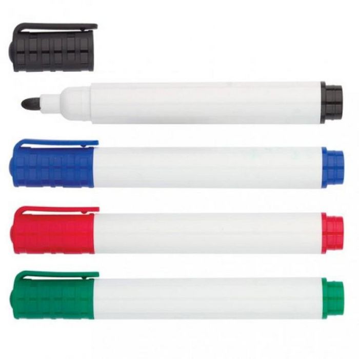Techly KIT 4 MARKERS WHITEBOARD, RED BLACK BLUE GREEN - W128318824