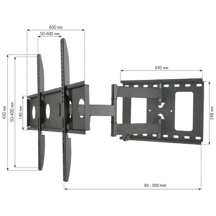 Techly SLIM LED/LCD WALL MOUNT 32-65" 50KG - 63MM FROM WALL - W128318919