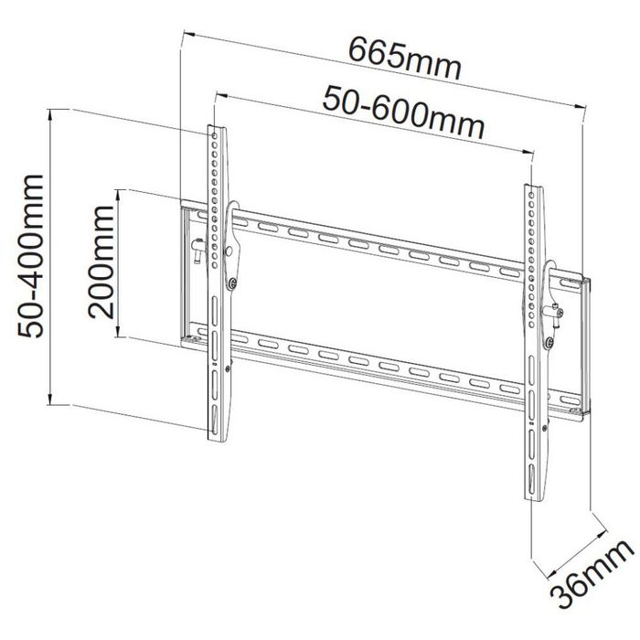 Techly SLIM WALL MOUNT FOR LED/LCD 40-65" TILT - W128318921
