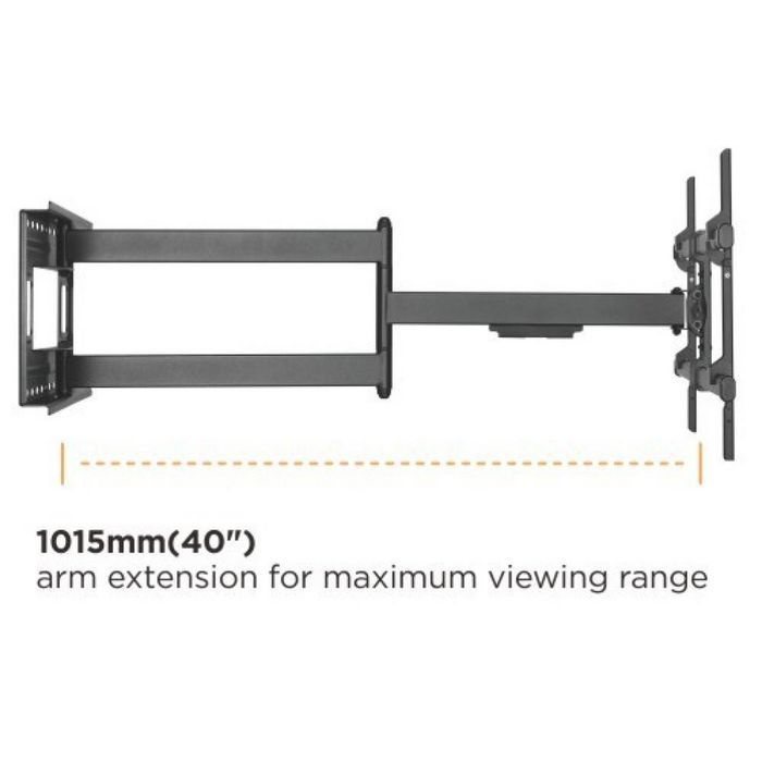 Techly WALL BRACKET EXTENDABLE ARM UP TO 1015MM FOR 43-80" 50KG - W128318942