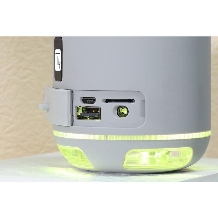 Techly BLUETOOTH SPEAKER WITH MICRO WITH LED LIGHTS - GREY - W128318973